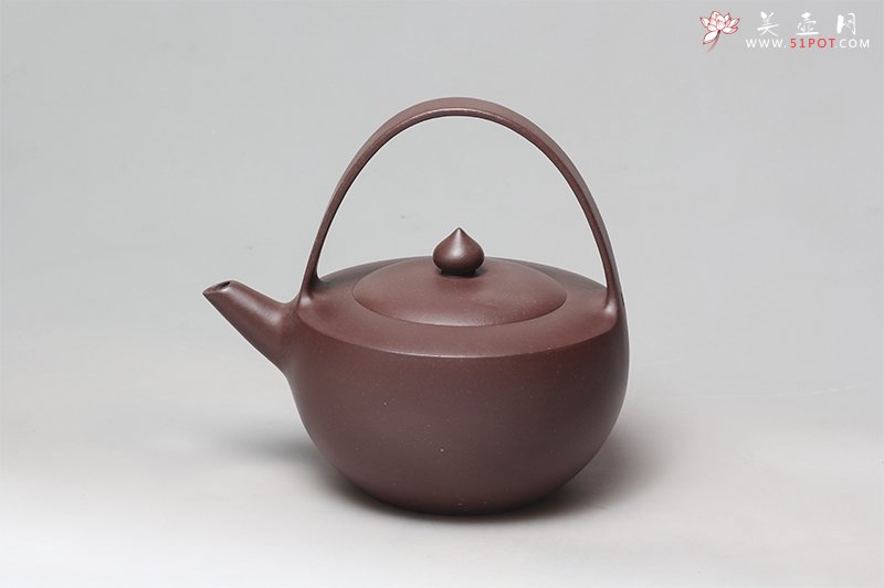 紫砂壶图片：圆润提梁 - 宜兴紫砂壶网