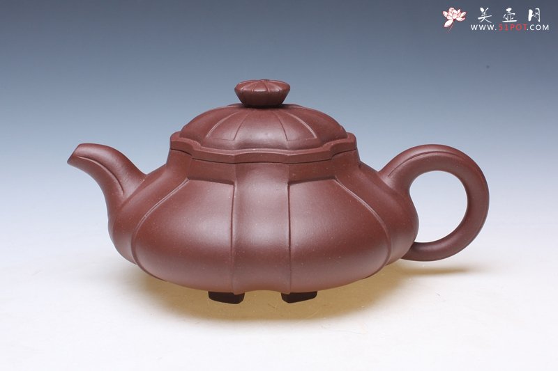 紫砂壶图片：六方侧角 - 宜兴紫砂壶网