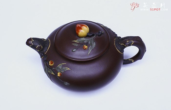 紫砂壶图片：圣桃 - 宜兴紫砂壶网