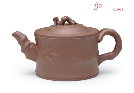 紫砂壶图片：大竹段 清水泥 - 宜兴紫砂壶网