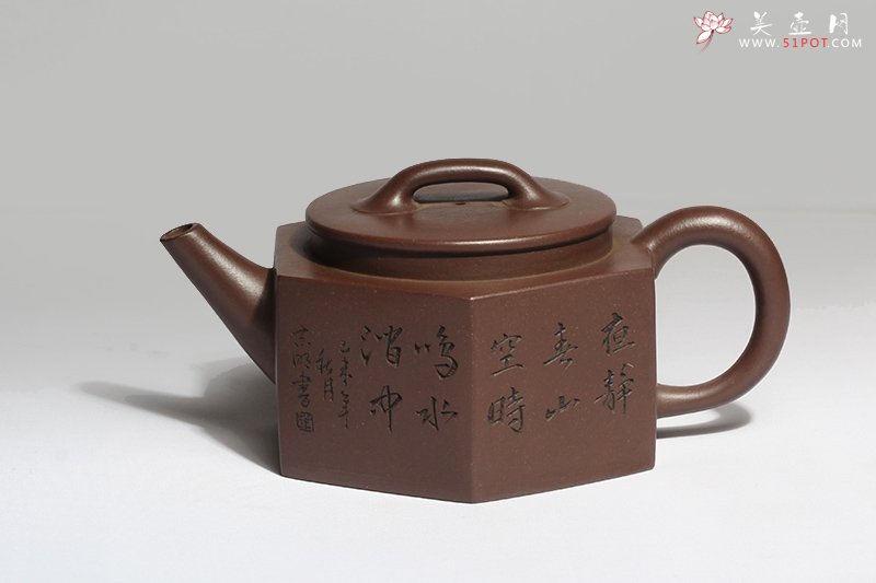 紫砂壶图片：六方 - 宜兴紫砂壶网