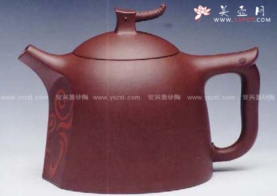 紫砂壶图片：金猴闹春壶 - 宜兴紫砂壶网