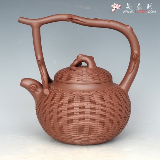 紫砂壶图片：天竺提梁 - 宜兴紫砂壶网