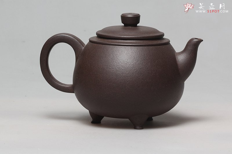 紫砂壶图片：三足圆鼎 - 宜兴紫砂壶网