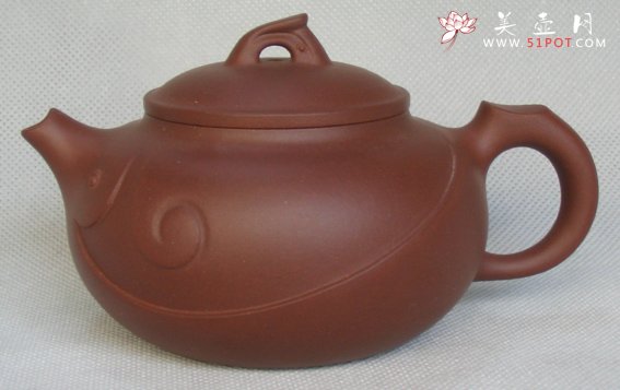 紫砂壶图片：鱼跃龙门壶 - 宜兴紫砂壶网