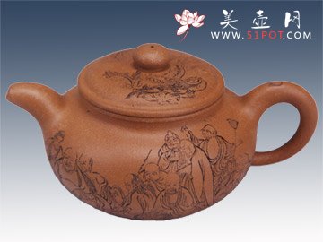 紫砂壶图片：十八罗汉 - 宜兴紫砂壶网