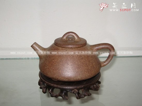 紫砂壶图片：子冶石瓢（大） - 宜兴紫砂壶网