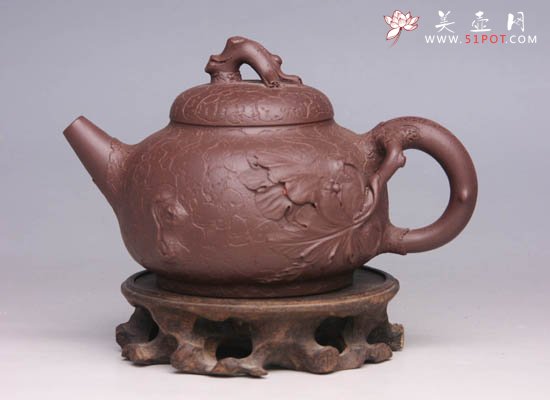 紫砂壶图片：银杏 - 宜兴紫砂壶网