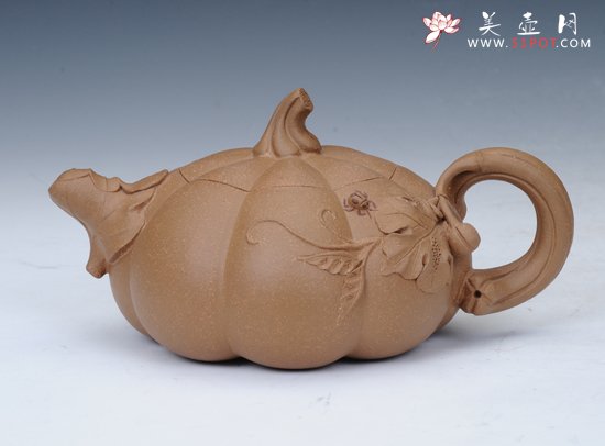 紫砂壶图片：南瓜 - 宜兴紫砂壶网