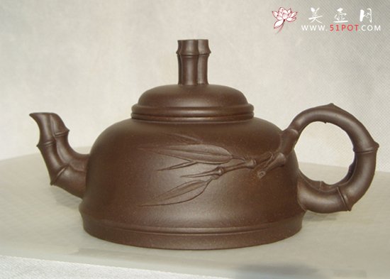 紫砂壶图片：八竹壶 - 宜兴紫砂壶网