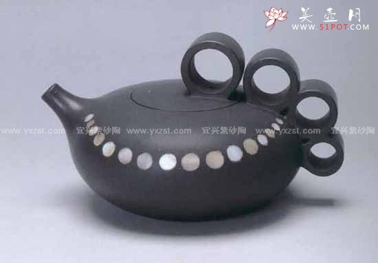 紫砂壶图片：珍珠翡翠壶 - 宜兴紫砂壶网