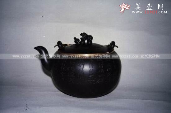 紫砂壶图片：顶狮园珠 - 宜兴紫砂壶网