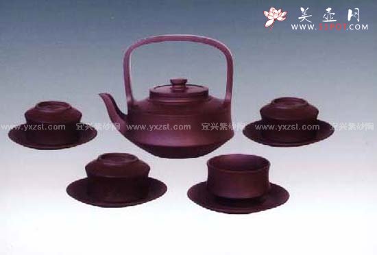 紫砂壶图片：提壁套具 - 宜兴紫砂壶网