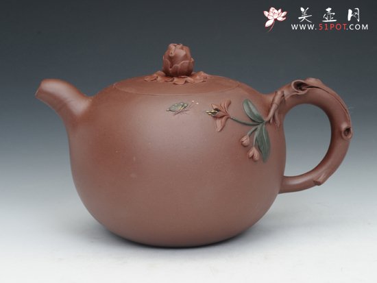 紫砂壶图片：蝶恋花 - 宜兴紫砂壶网