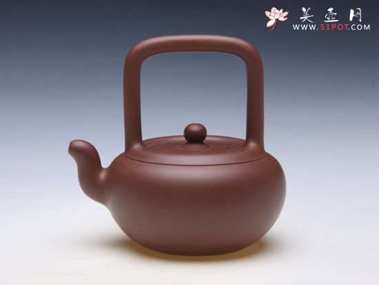 紫砂壶图片：圆珠提梁 - 宜兴紫砂壶网