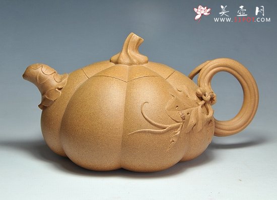 紫砂壶图片：段泥南瓜壶 - 宜兴紫砂壶网