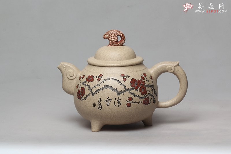 紫砂壶图片：三样开泰 - 宜兴紫砂壶网