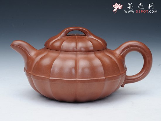 紫砂壶图片：筋纹线圆 - 宜兴紫砂壶网