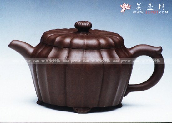 紫砂壶图片：八瓣菊 - 宜兴紫砂壶网