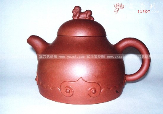 紫砂壶图片：童子如意 - 宜兴紫砂壶网