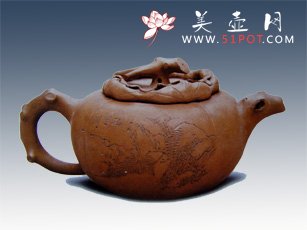 紫砂壶图片：柿壶 - 宜兴紫砂壶网