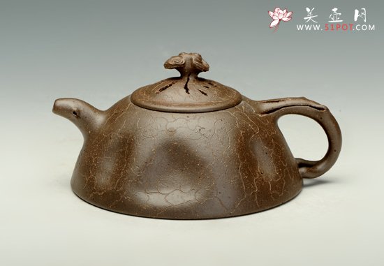 紫砂壶图片：石瓢供春壶 - 宜兴紫砂壶网