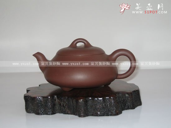 紫砂壶图片：矮石瓢 - 宜兴紫砂壶网