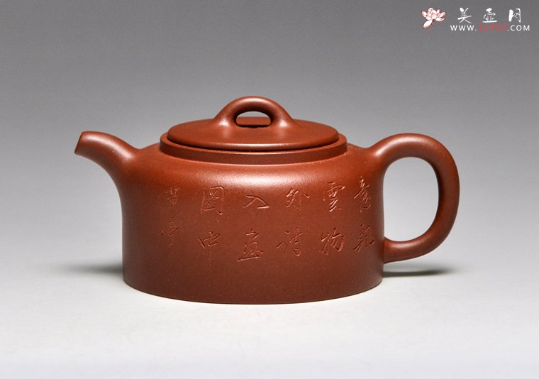 紫砂壶图片：《井栏》泥料：底槽清  容量：250cc - 宜兴紫砂壶网