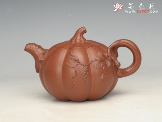 紫砂壶图片：南瓜 - 宜兴紫砂壶网