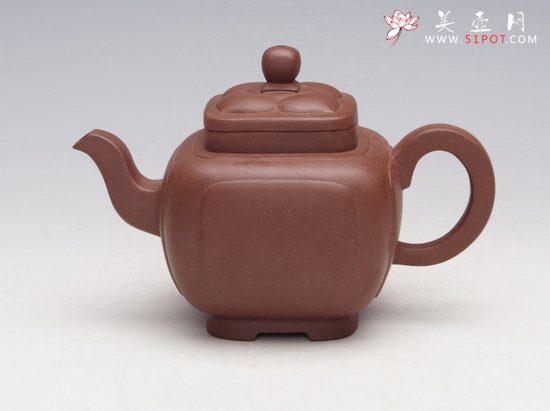 紫砂壶图片：四方魁壶 - 宜兴紫砂壶网