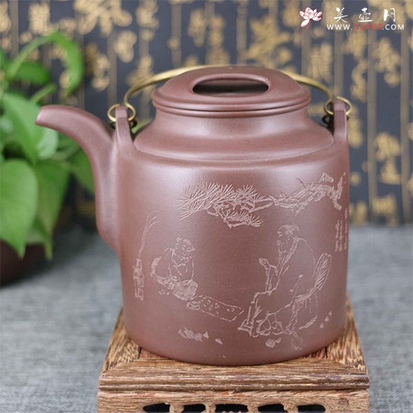 紫砂壶图片：洋桶壶 - 宜兴紫砂壶网