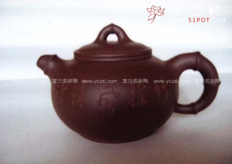 紫砂壶图片：圆竹壶 - 宜兴紫砂壶网