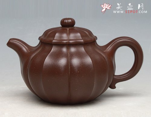 紫砂壶图片：菱花掇只 - 宜兴紫砂壶网