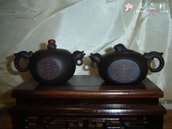 紫砂壶图片：福寿 - 宜兴紫砂壶网