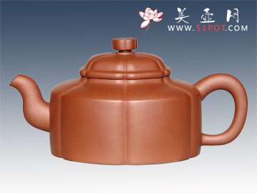 紫砂壶图片：六瓣壶 - 宜兴紫砂壶网