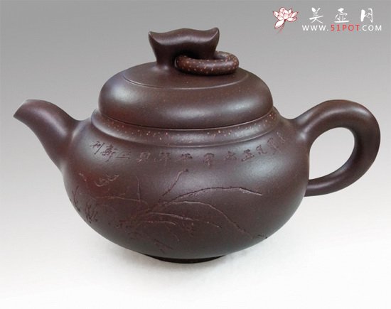 紫砂壶图片：贝立新 老紫泥 - 宜兴紫砂壶网