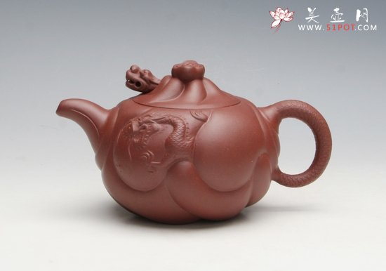 紫砂壶图片：鱼化龙 - 宜兴紫砂壶网