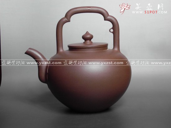 紫砂壶图片：吴径提梁 - 宜兴紫砂壶网