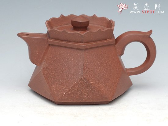 紫砂壶图片：钻石僧帽 - 宜兴紫砂壶网