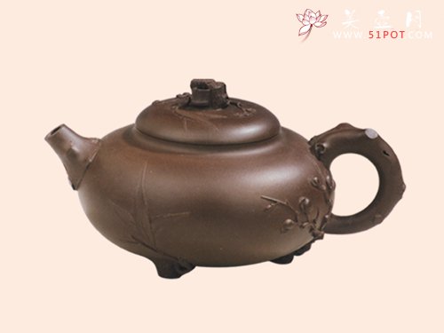 紫砂壶图片：岁寒三友 - 宜兴紫砂壶网
