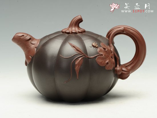 紫砂壶图片：南瓜 - 宜兴紫砂壶网