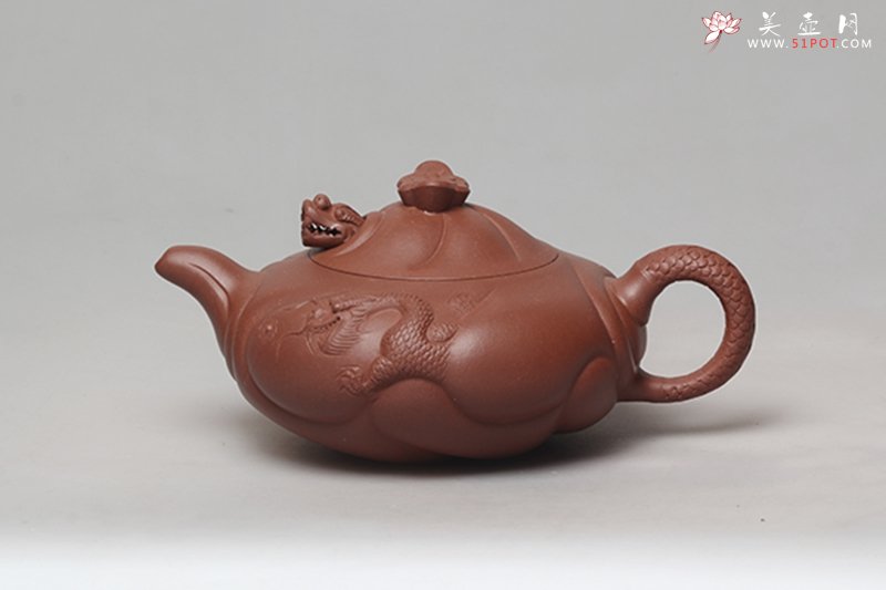 紫砂壶图片：鱼化龙 - 宜兴紫砂壶网