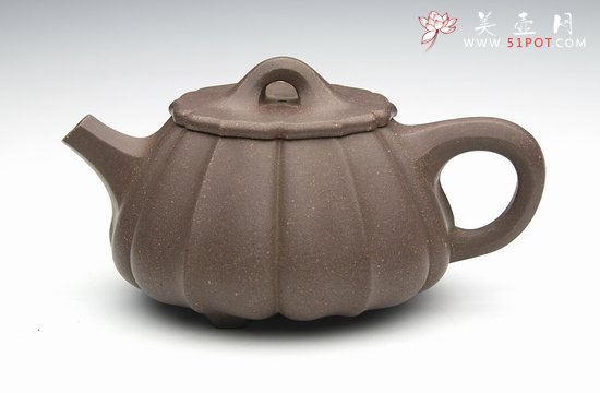 紫砂壶图片：菊瓣石瓢 - 宜兴紫砂壶网