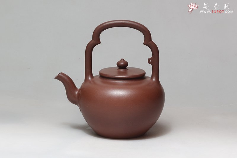 紫砂壶图片：吴经提梁 - 宜兴紫砂壶网