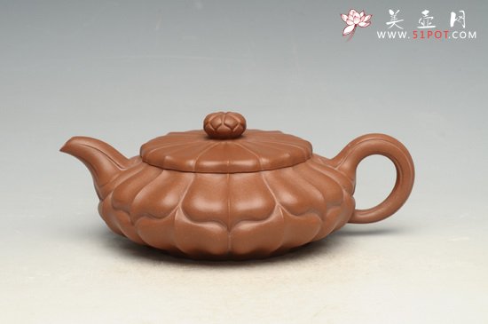 紫砂壶图片：扁合菱 - 宜兴紫砂壶网