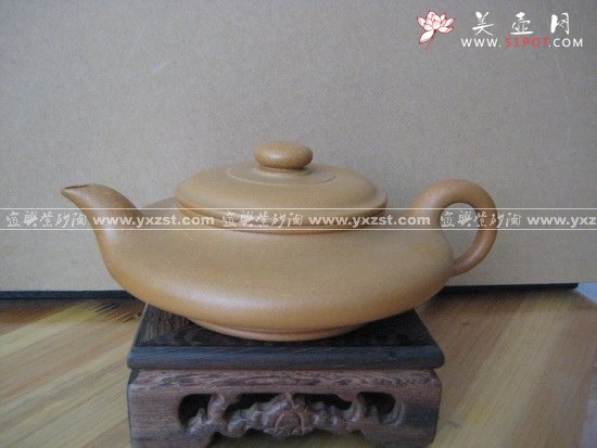 紫砂壶图片：虚扁 - 宜兴紫砂壶网