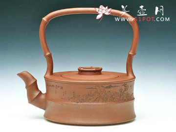 紫砂壶图片：提梁 - 宜兴紫砂壶网