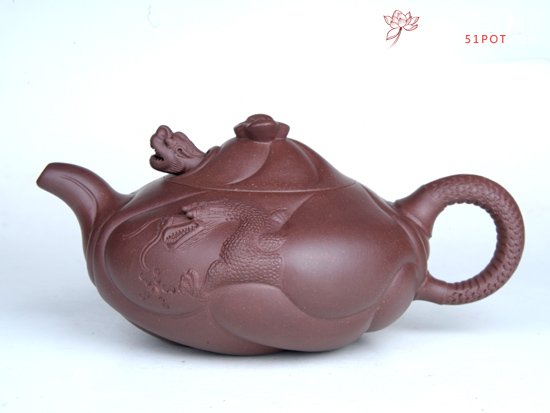 紫砂壶图片：鱼化龙 - 宜兴紫砂壶网