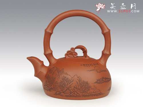 紫砂壶图片：明月思乡... - 宜兴紫砂壶网