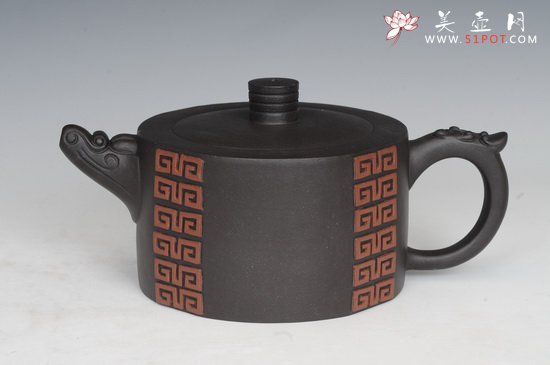 紫砂壶图片：龙头如意 - 宜兴紫砂壶网